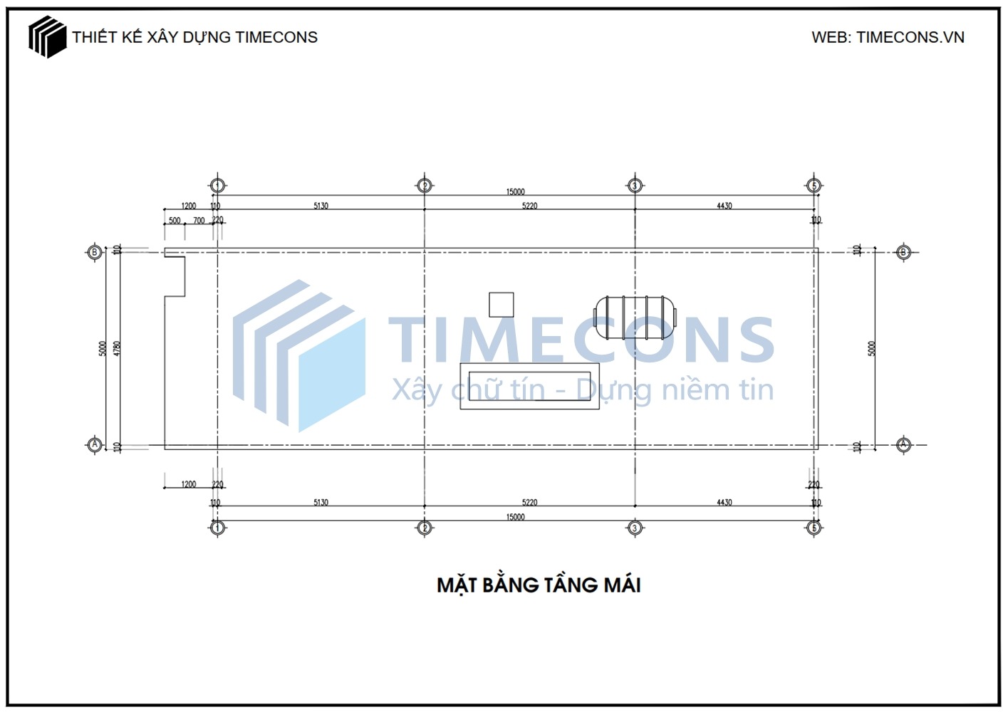 [TCNP019] Bản vẽ mẫu nhà phố 3 tầng Timecons - 04